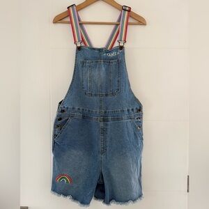 Target Take Pride Queen Denim Overalls, adult size small.